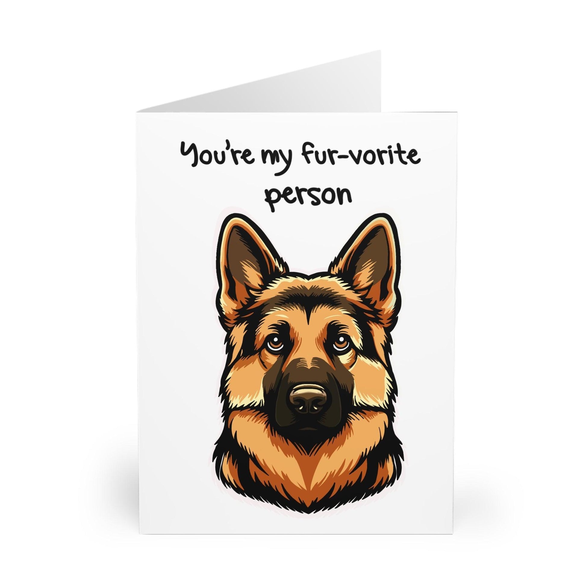 You're My Fur - vorite Person – German Shepherd Dog Card - mezetto KEOLIX KEOLIX