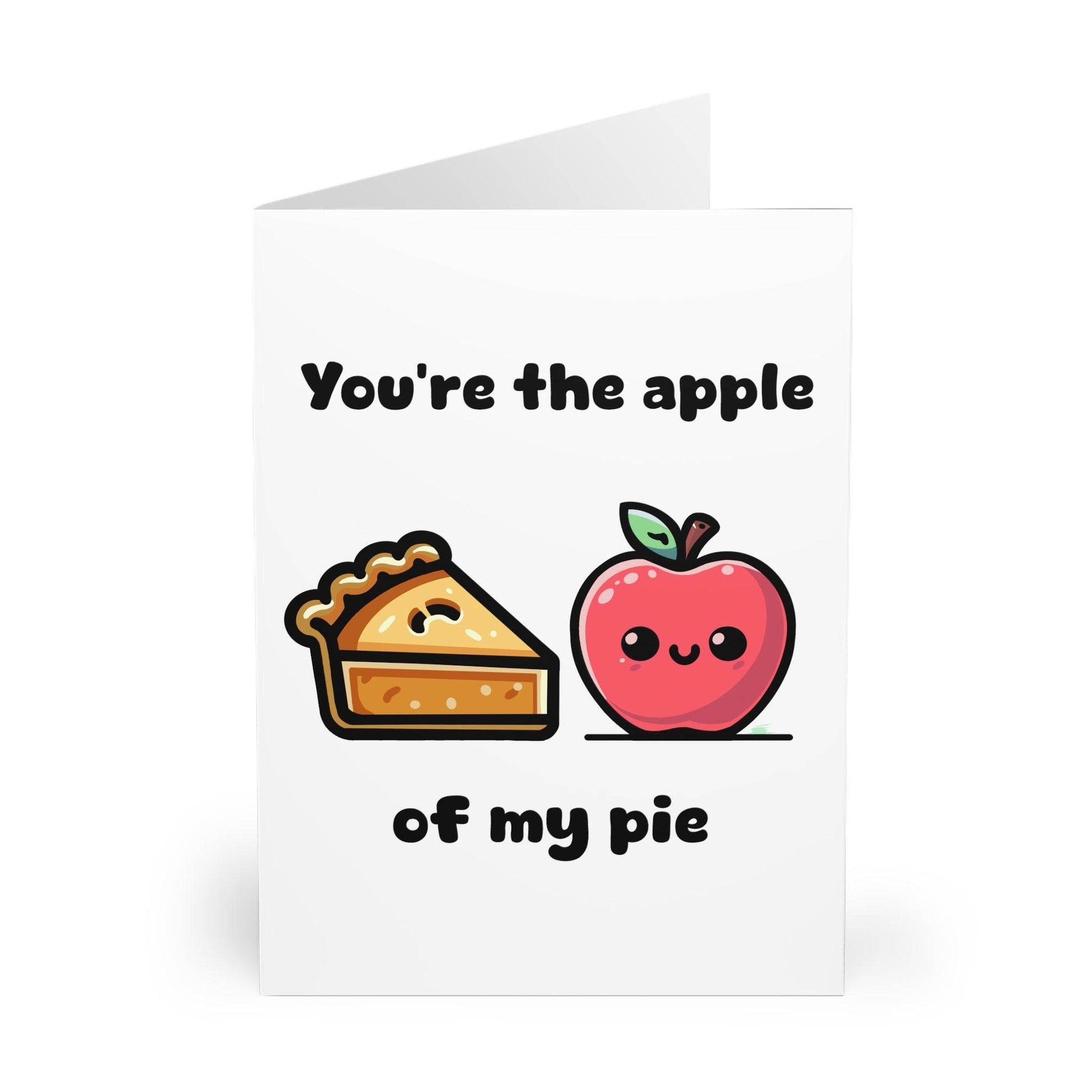 You're the Apple of My Pie – Cute Funny Pun Love Card - mezetto KEOLIX KEOLIX