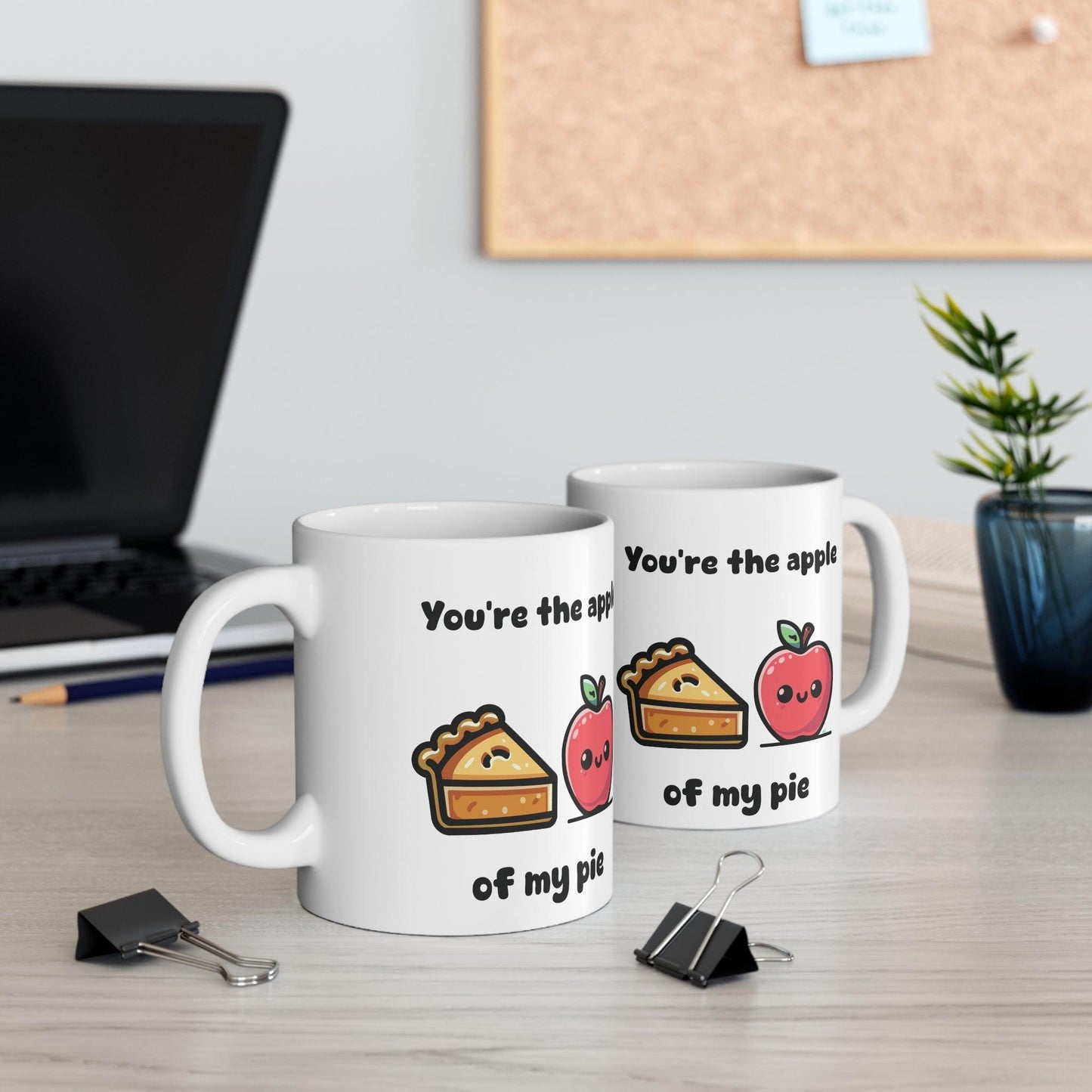 You’re the Apple of My Pie Mug | Pun - Loving Gift 11 oz - mezetto KEOLIX KEOLIX