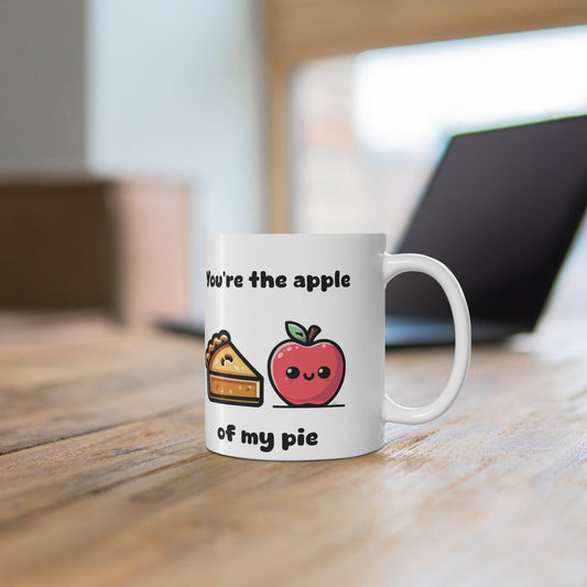 You’re the Apple of My Pie Mug | Pun - Loving Gift 11 oz - mezetto KEOLIX KEOLIX