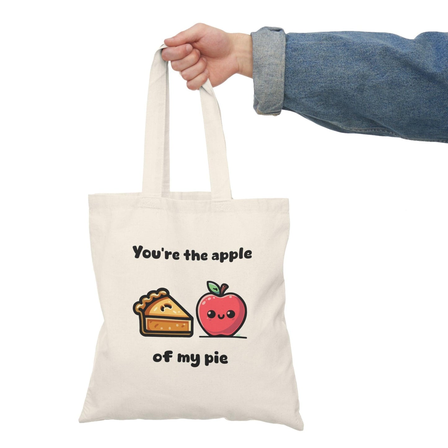 You’re the Apple of My Pie Tote – Cute Pun Foodie Bag - mezetto KEOLIX KEOLIX