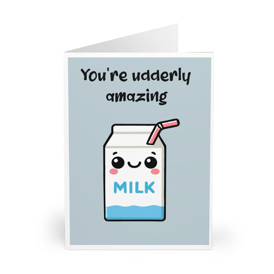You’re Udderly Amazing – Cute Milk Carton Card - mezetto KEOLIX KEOLIX