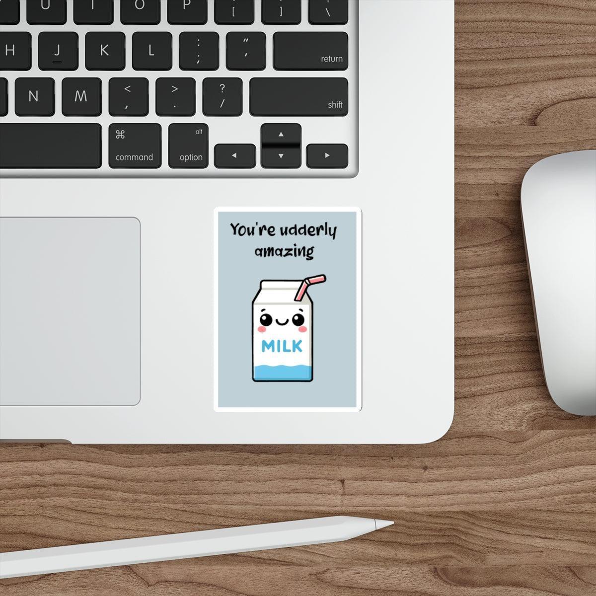 You're Udderly Amazing Milk Carton Sticker - mezetto KEOLIX KEOLIX
