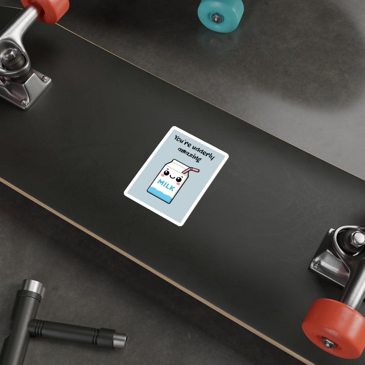 You're Udderly Amazing Milk Carton Sticker - mezetto KEOLIX KEOLIX