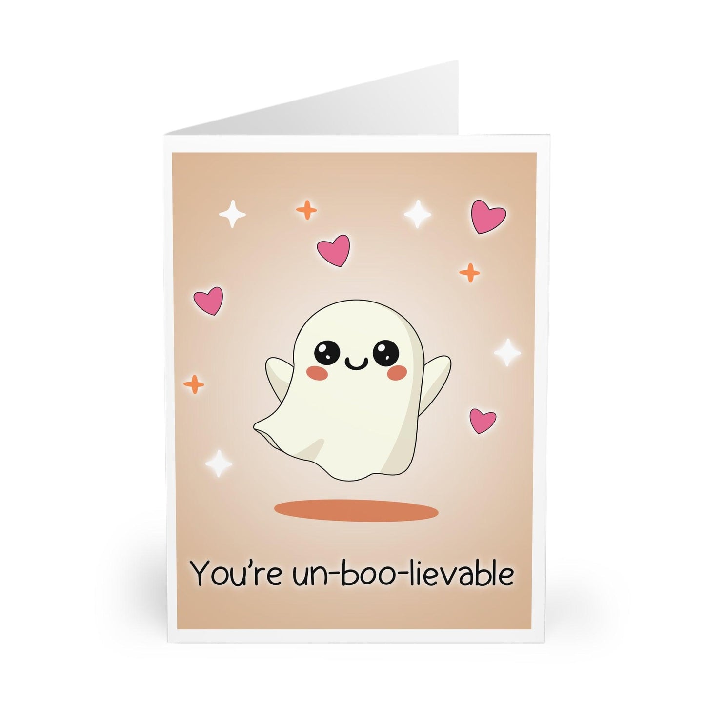 You’re Un - boo - lievable – Cute Ghost Compliment Card - mezetto KEOLIX KEOLIX