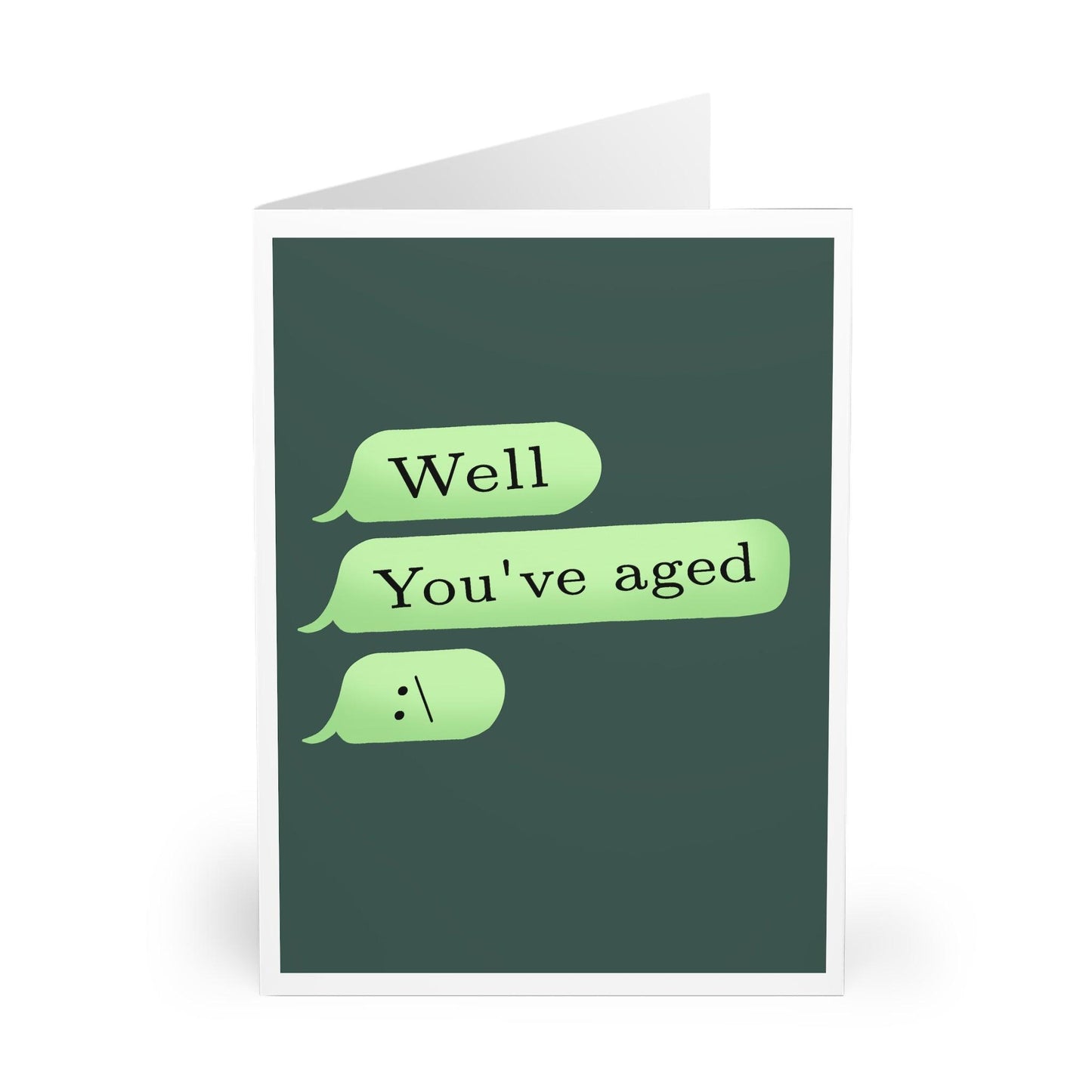 You've Aged… Well – Funny Milestone Text Message Card - mezetto KEOLIX KEOLIX