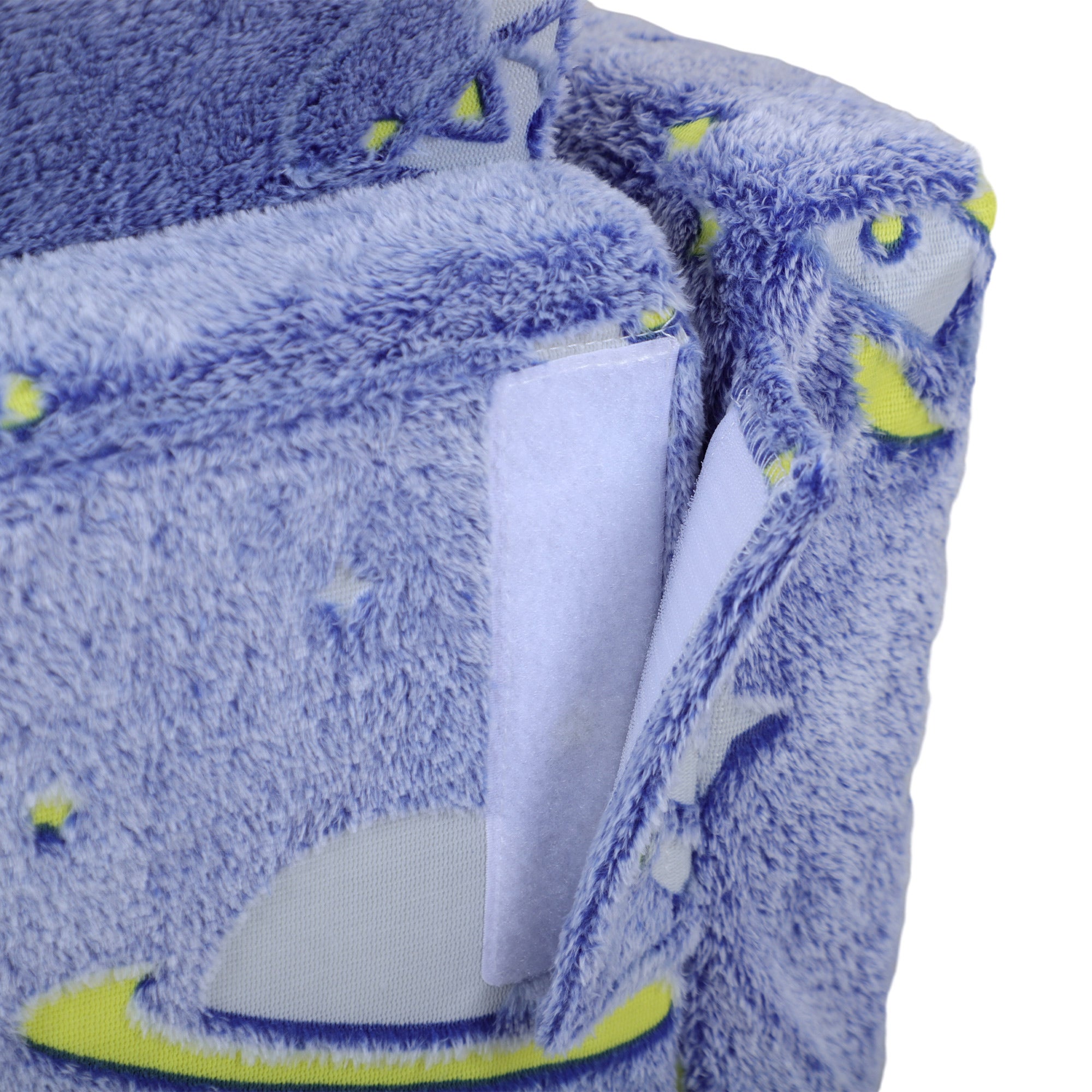 Childrens Sofa Beds 2 in 1 Kids Foldable Chair Bed with Glow in The Dark Cosmic Design, Washable Cushion and Cover, Blue | AIYAPLAY-6